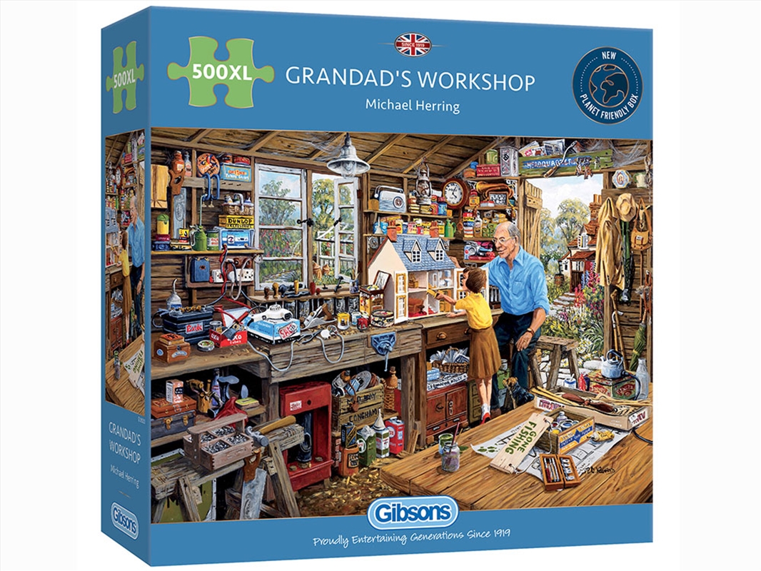 Grandad's Workshop 500 Piece XL/Product Detail/Jigsaw Puzzles