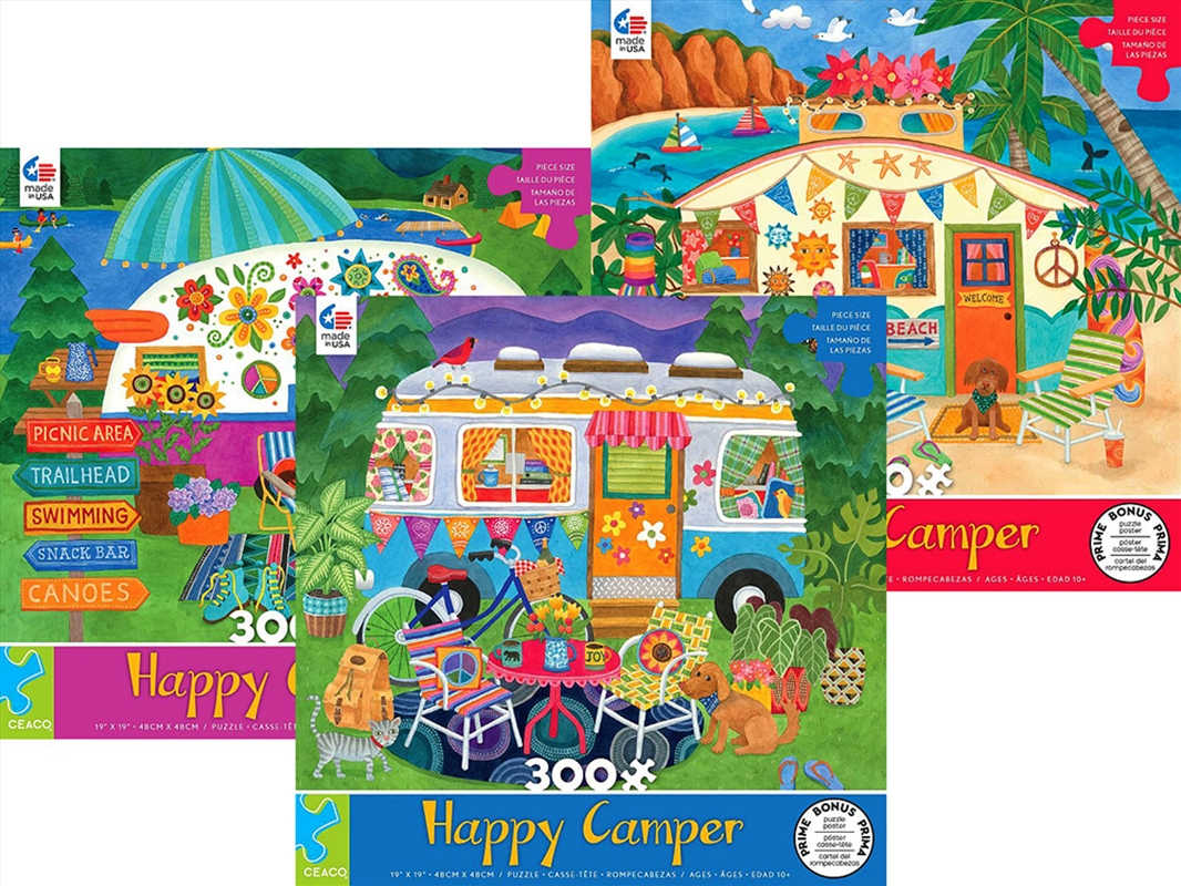 Happy Camper 300 Piece XL (SENT AT RANDOM)/Product Detail/Jigsaw Puzzles