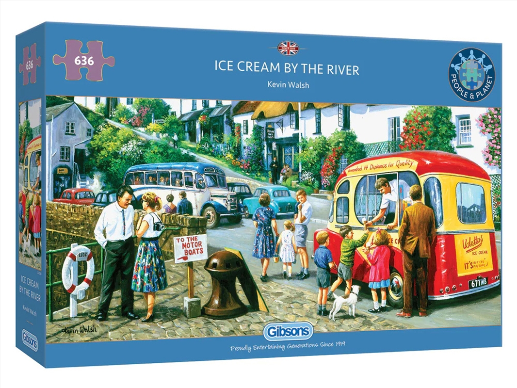 Ice Cream By The River 636 Piece/Product Detail/Jigsaw Puzzles