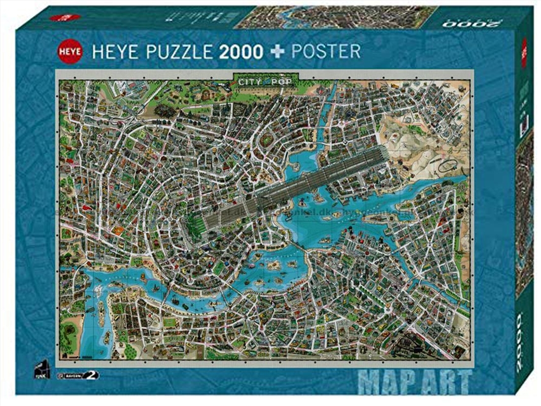 Map Art, City Of Pop 2000 Piece/Product Detail/Jigsaw Puzzles