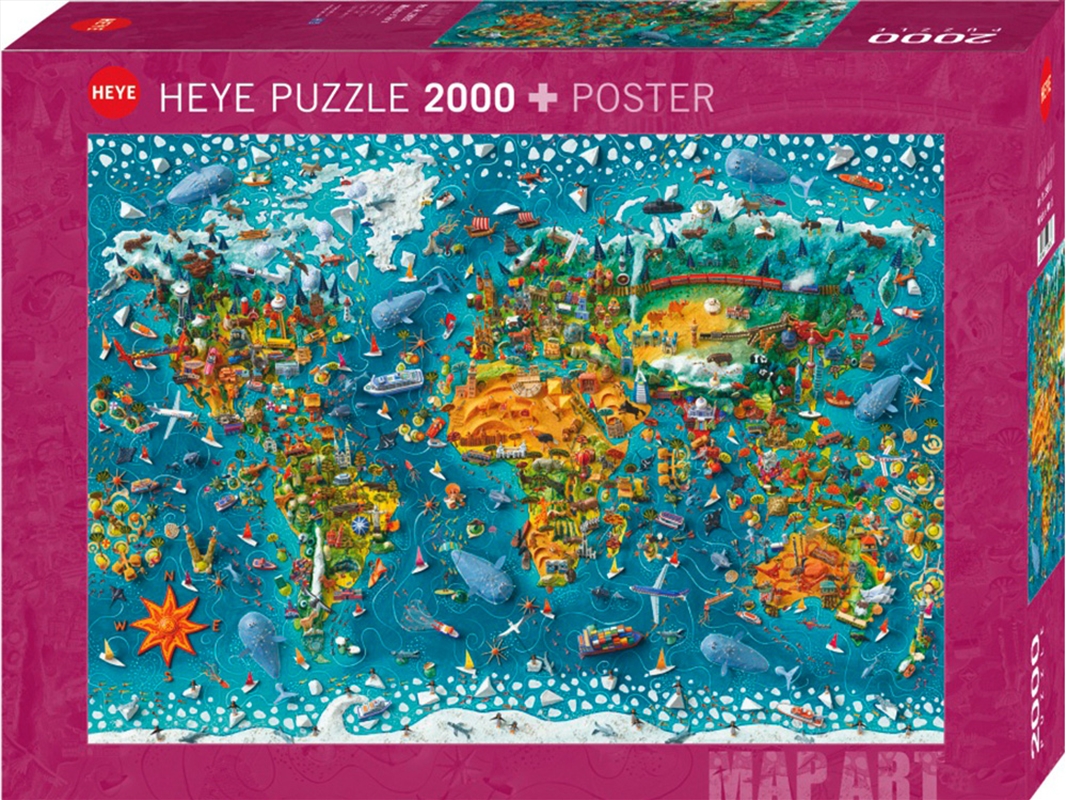 Map Art, Miniature World 2000 Piece/Product Detail/Jigsaw Puzzles
