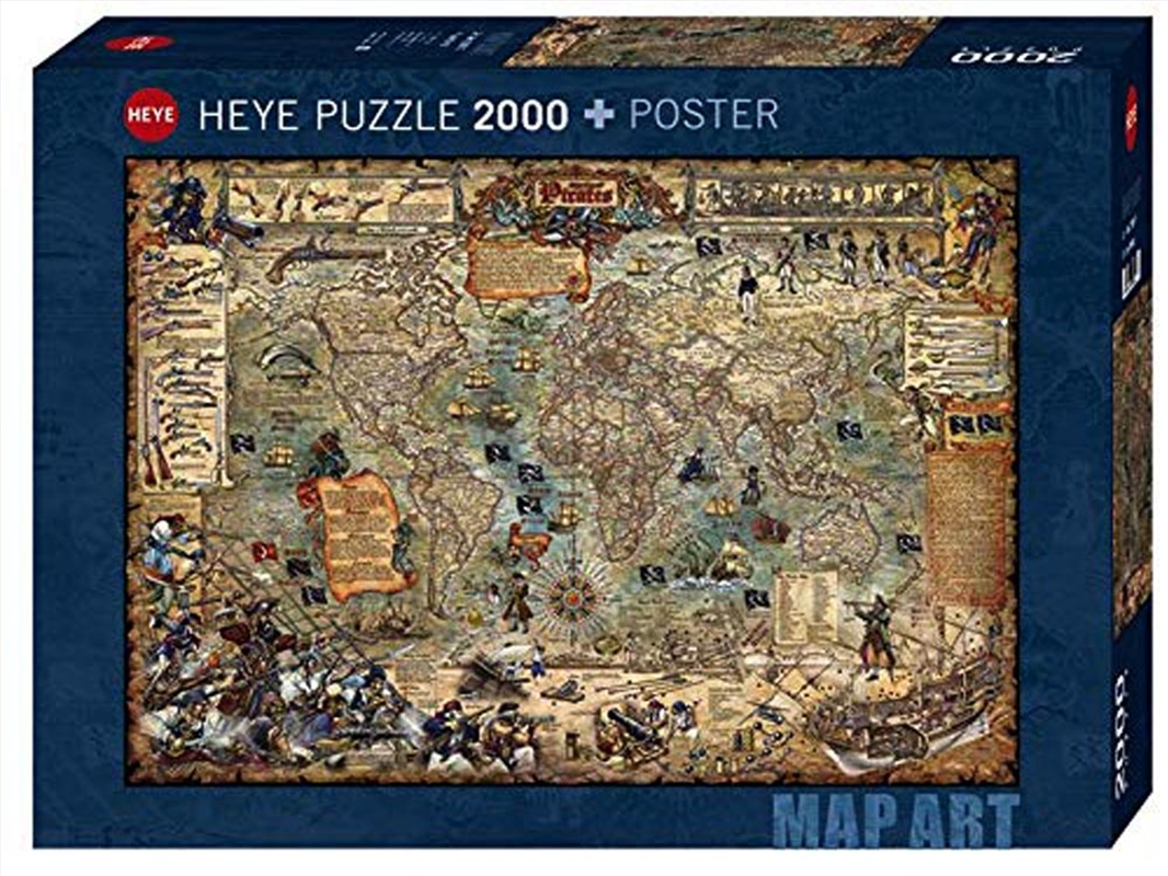 Map Art, Pirate World 2000 Piece/Product Detail/Jigsaw Puzzles