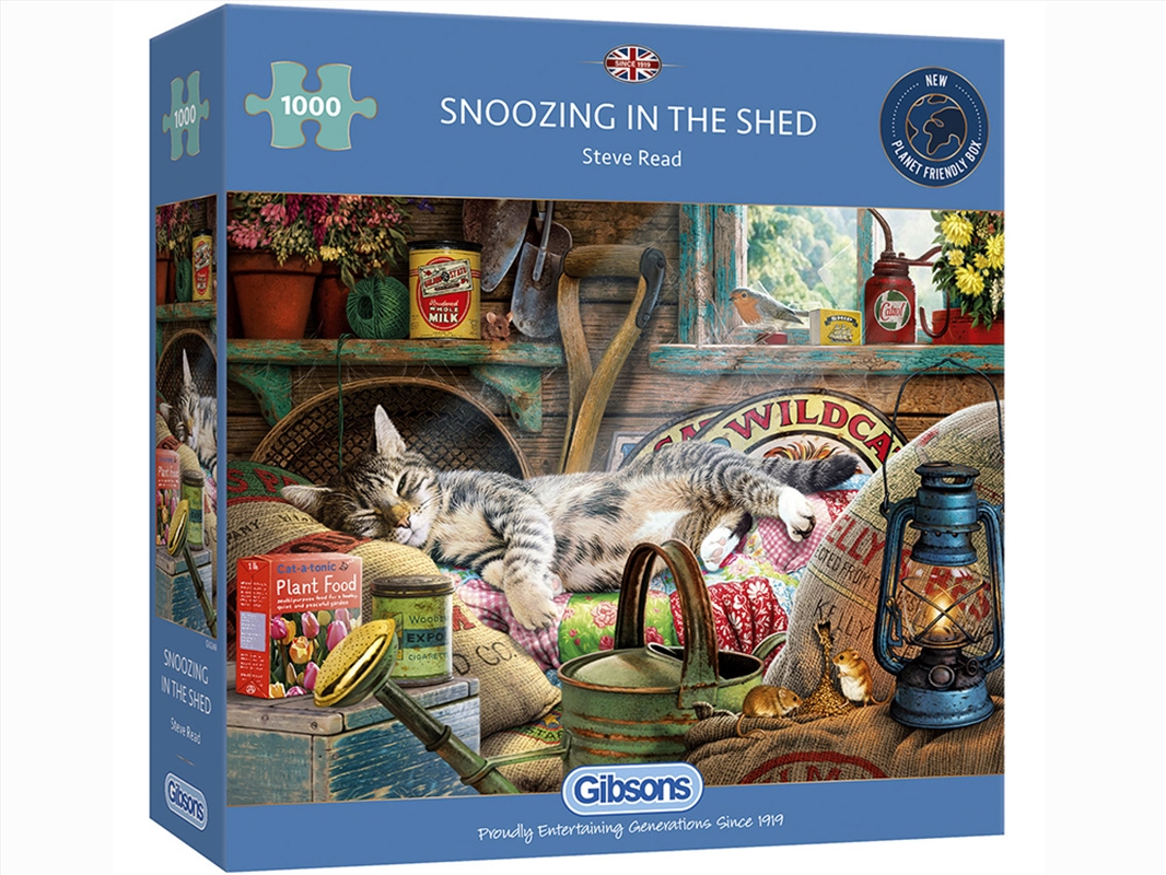 Snoozing In The Shed 1000 Piece/Product Detail/Jigsaw Puzzles