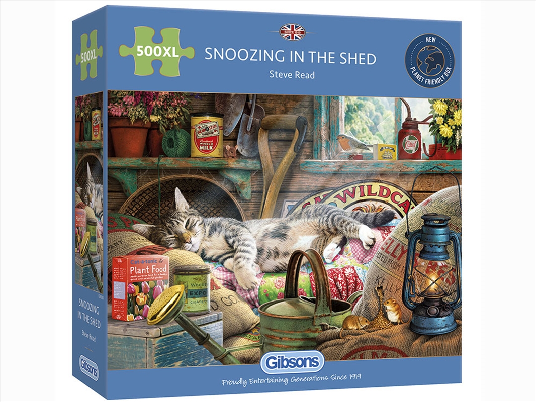 Snoozing In The Shed 500 Piece XL/Product Detail/Jigsaw Puzzles