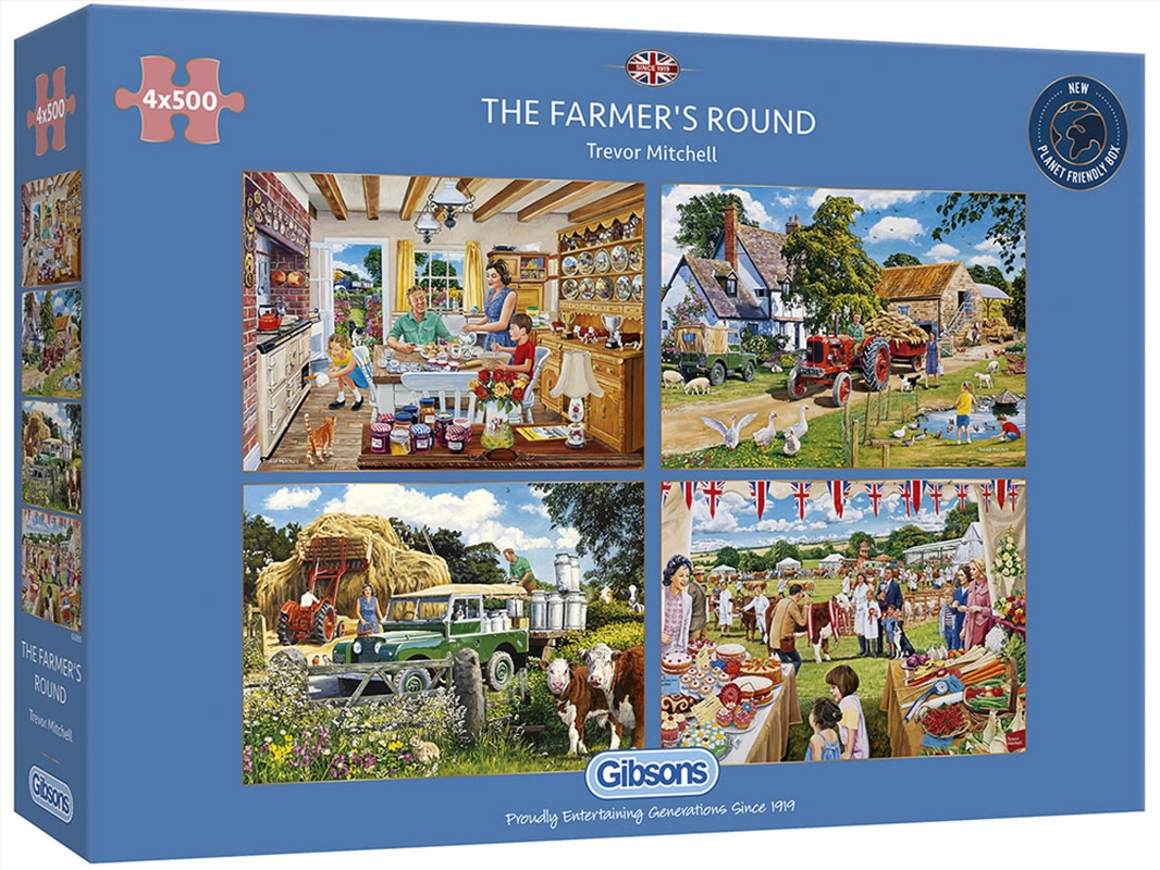 The Farmer'S Round 4 X 500 Piece/Product Detail/Jigsaw Puzzles