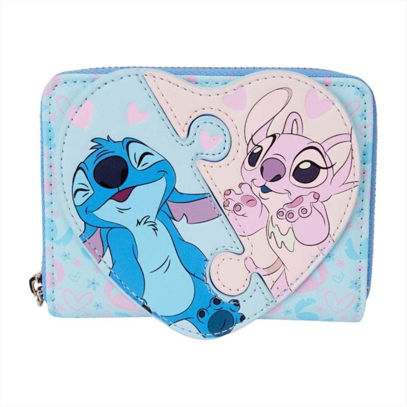 Loungefly Disney - Stitch & Angel Puzzle US Exclusive Zip Around Wallet [RS]/Product Detail/Wallets