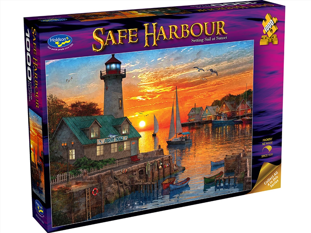 Safe Harbour Setting Sail At Sunset 1000 Piece/Product Detail/Jigsaw Puzzles