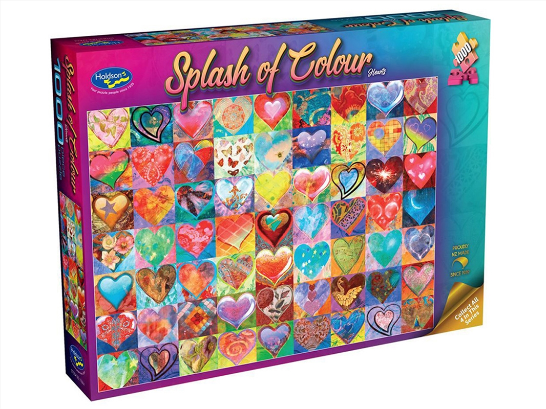 Splash Of Colour Hearts 1000 Piece/Product Detail/Jigsaw Puzzles