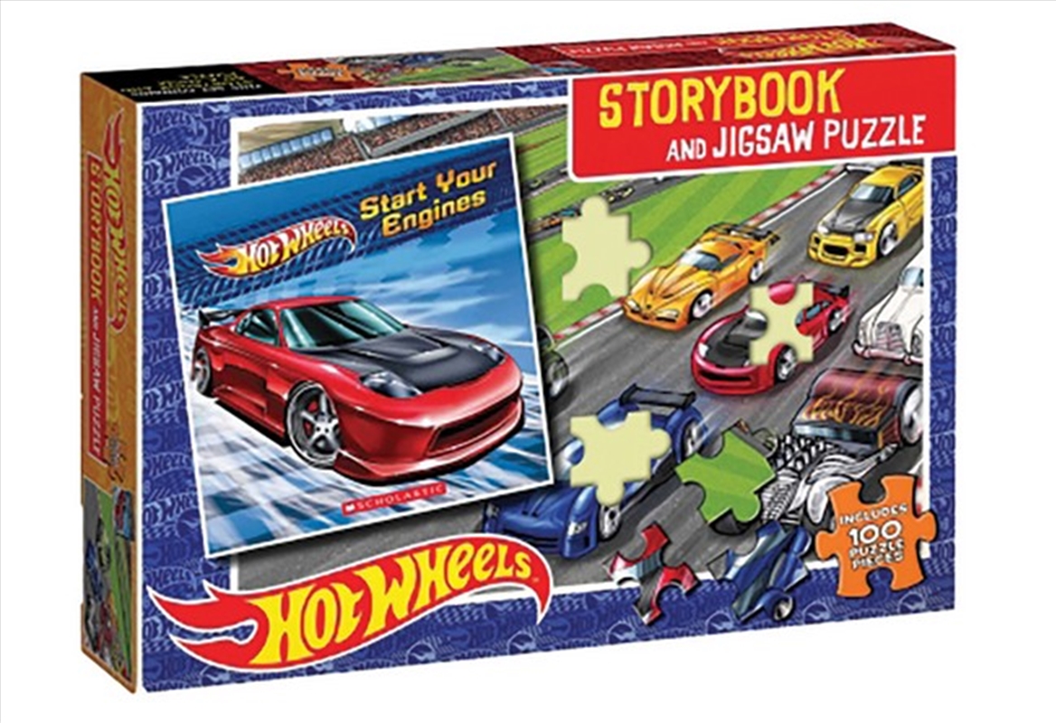 Hot Wheels: Book & Puzzle (Mattel: 100 Pieces)/Product Detail/Jigsaw Puzzles