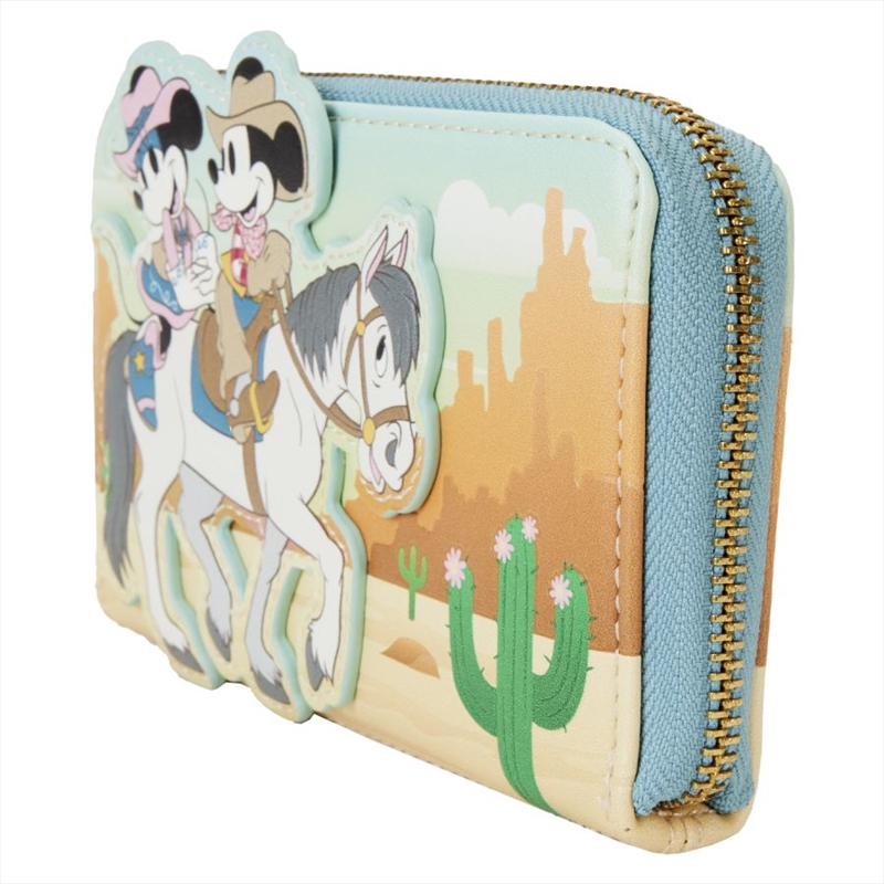 Loungefly Disney - Western Mickey & Minnie Zip Around Wallet/Product Detail/Wallets