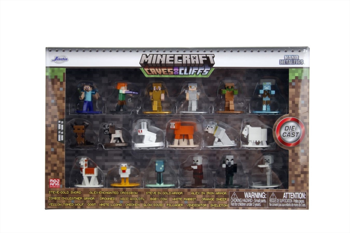 Minecraft - Caves & Cliffs Nano MetalFig Series 10 18-Pack/Product Detail/Figurines