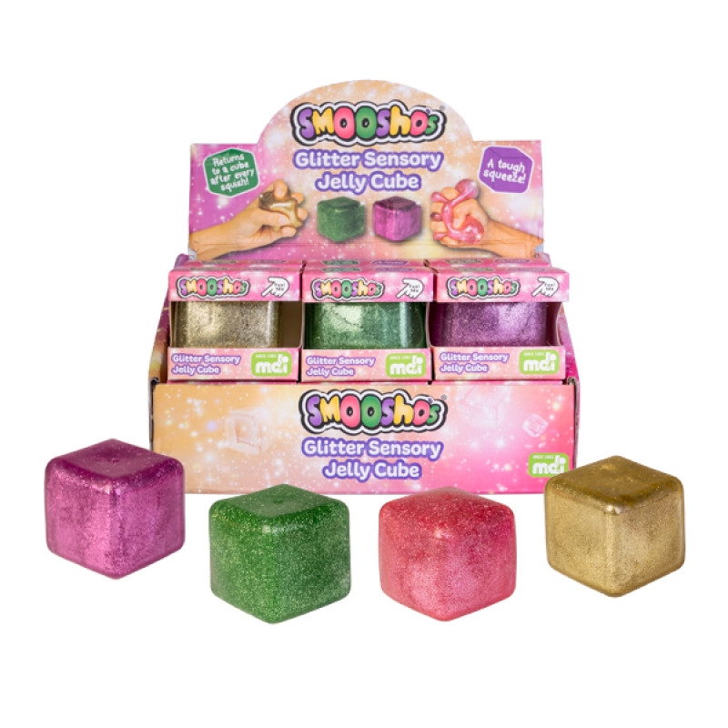 Smooshos Jelly Cube Glitter (SENT AT RANDOM)/Product Detail/Fidget & Sensory