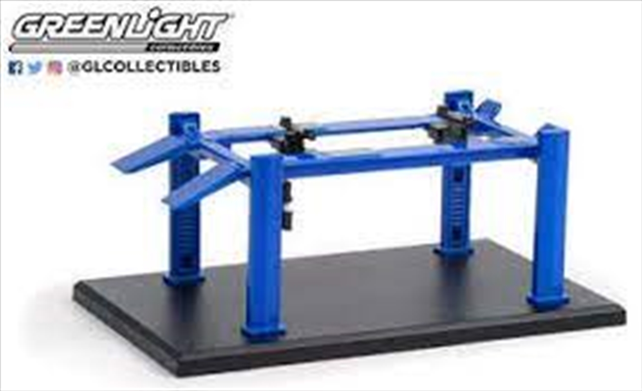 1:64 (6pcs) Blue 4 Post Hoist Auto Body Shop Series 1/Product Detail/Figurines