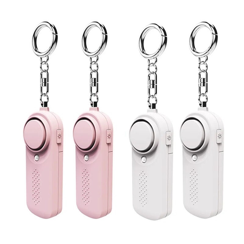 Personal Alarm CE Version 4 Pack - 2x White - 2x Pink/Product Detail/Accessories