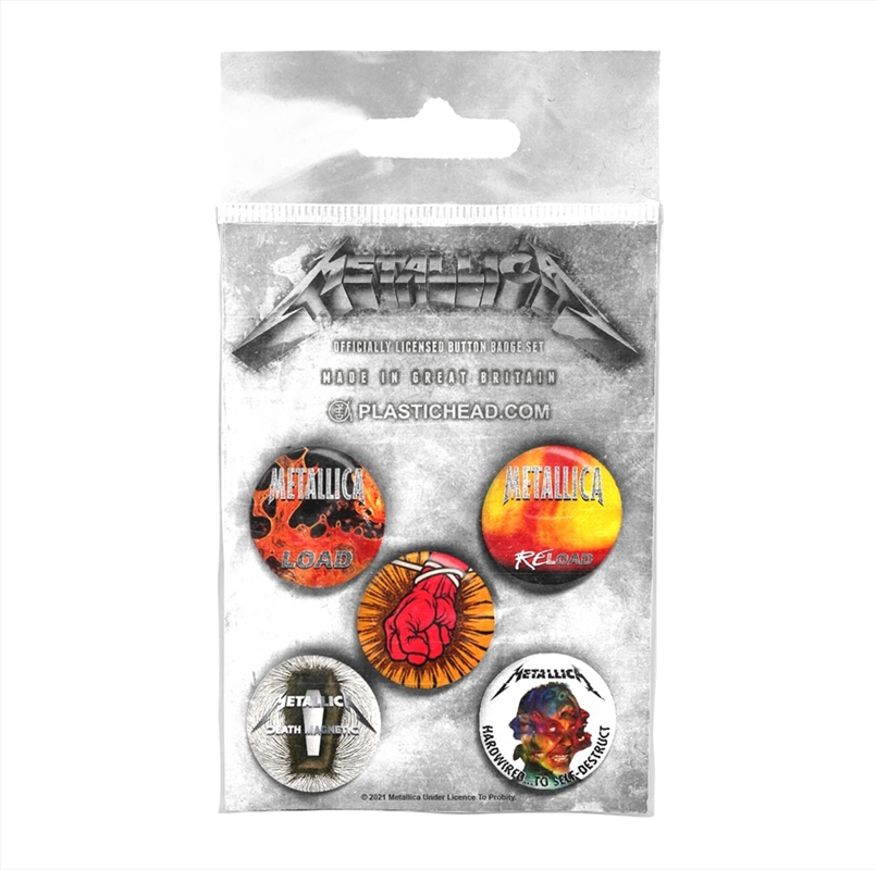 Metallica - Albums 1996-2016 Button Badge Set - Badge Set/Product Detail/Buttons & Pins