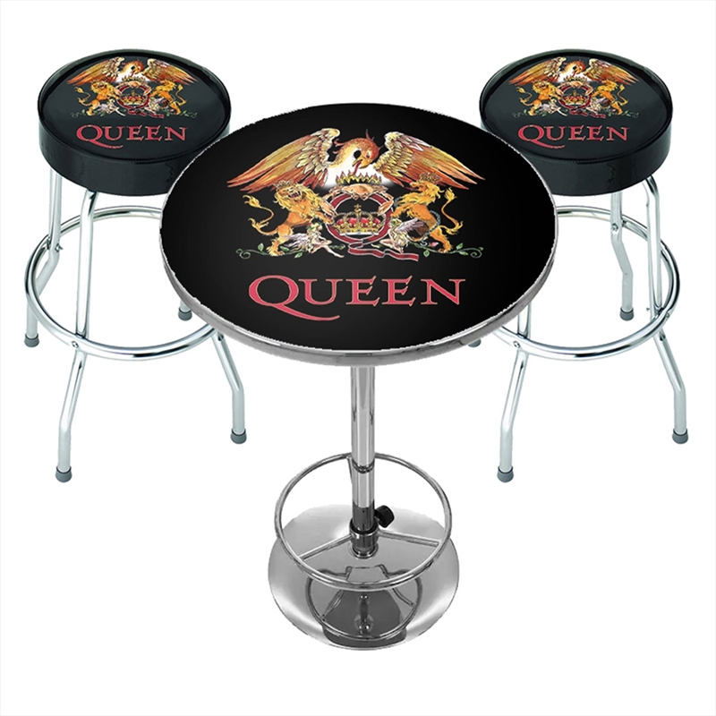 Queen - Classic Crest - Bar Set - Black/Product Detail/Homewares
