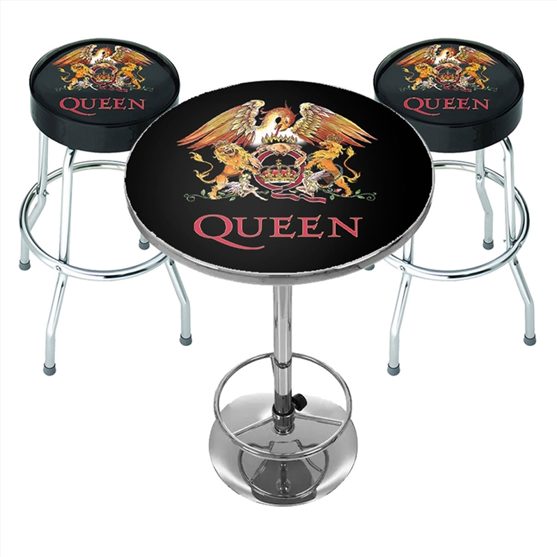 Queen - Classic Crest - Bar Set - Black/Product Detail/Homewares