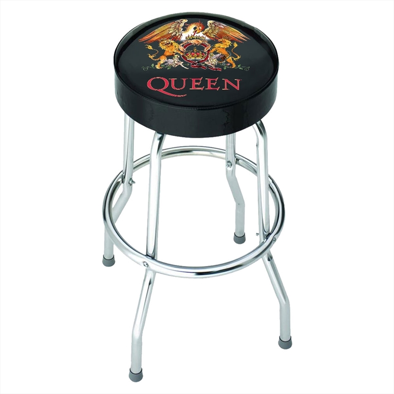 Queen - Classic Crest - Bar Stool - Black/Product Detail/Homewares
