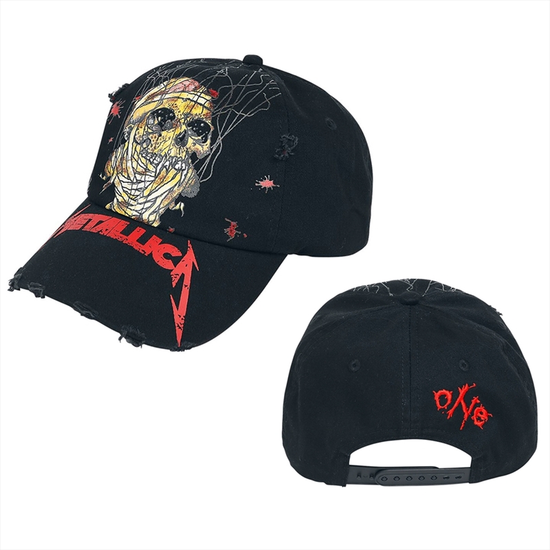 Metallica - Skull One Distressed (Trucker Cap) - Hat - Black/Product Detail/Apparel