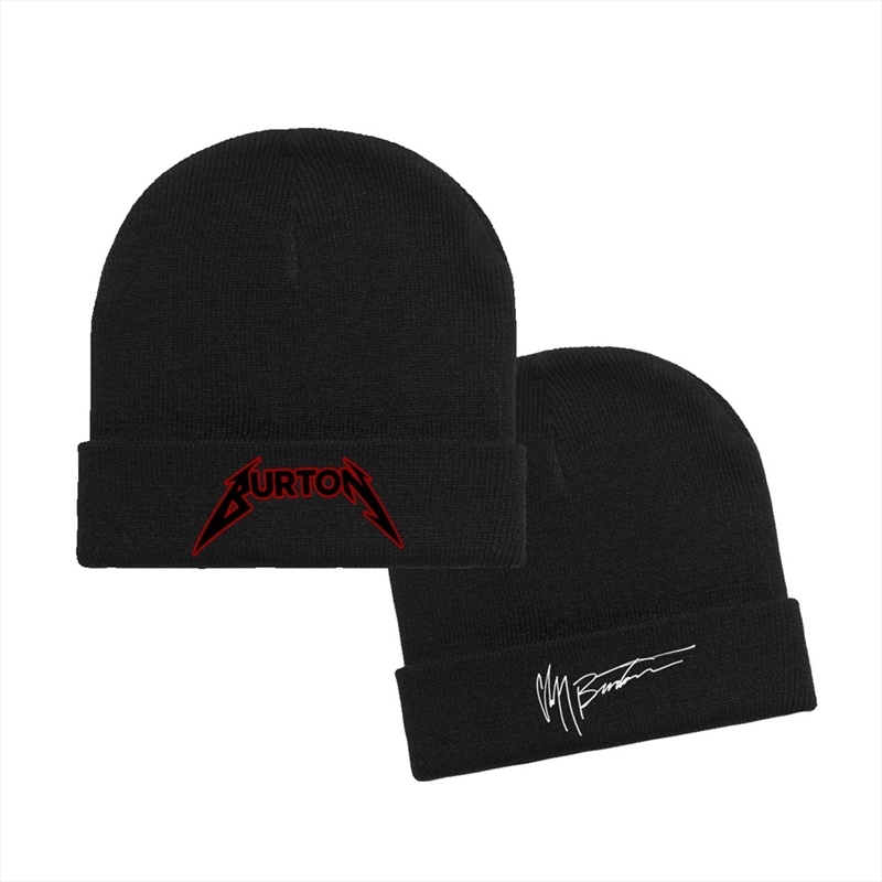 Metallica - Cliff Burton - Signature/Logo - Hat - Black/Product Detail/Apparel