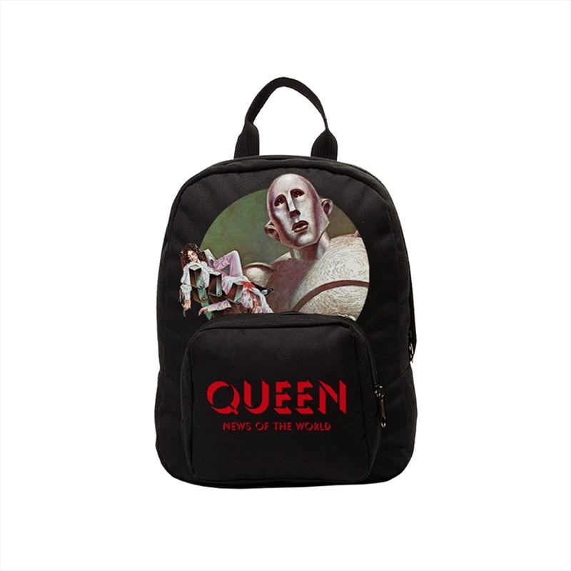 Queen - News Of The World - Mini Backpack - Black/Product Detail/Bags