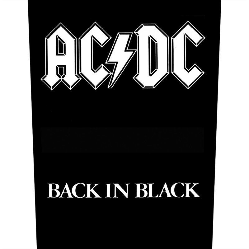 AC/DC - Back In Black (Backpatch) - Patch/Product Detail/Buttons & Pins