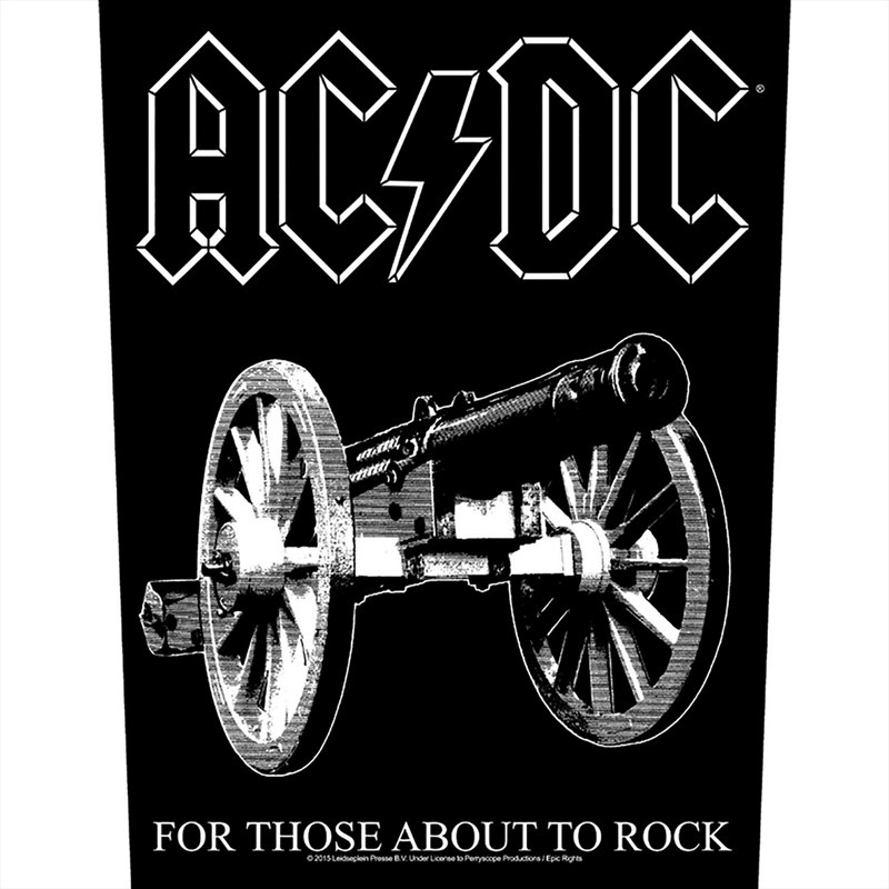 AC/DC - For Those About To Rock (Backpatch) - Patch/Product Detail/Buttons & Pins