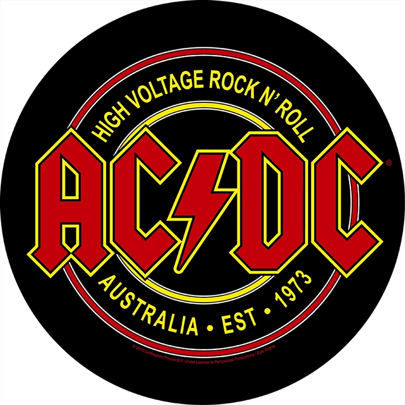 AC/DC - High Voltage Rock N Roll (Backpatch) - Patch/Product Detail/Buttons & Pins