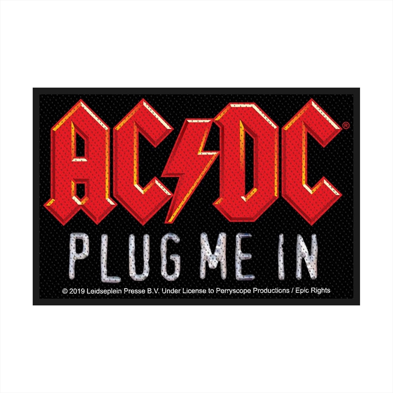 AC/DC - Plug Me In (Patch) - Patch/Product Detail/Buttons & Pins