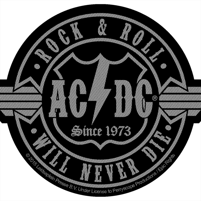 AC/DC - Rock N Roll Will Never Die Cut-Out - Patch/Product Detail/Buttons & Pins