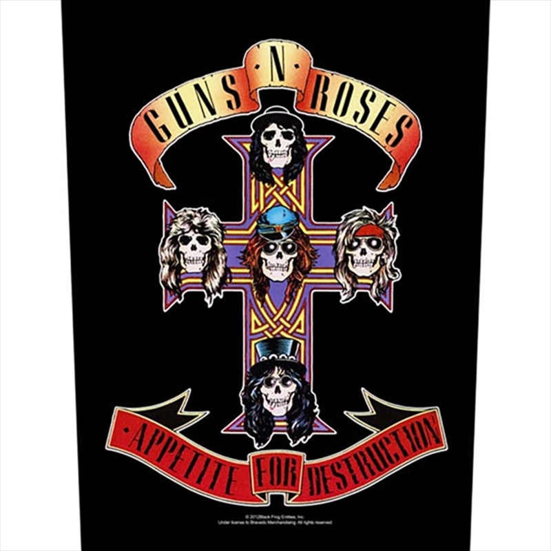 Guns N' Roses - Appetite For Destruction (Backpatch) - Patch/Product Detail/Buttons & Pins