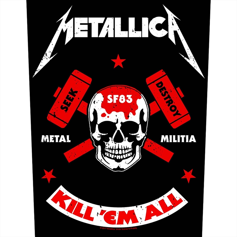 Metallica - Metal Militia (Backpatch) - Patch/Product Detail/Buttons & Pins