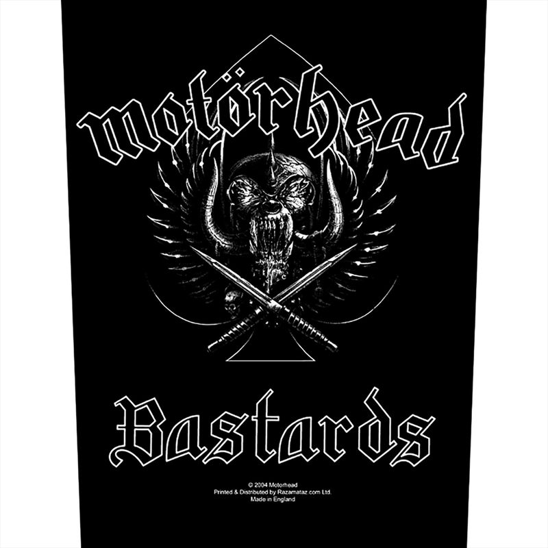 Motorhead - Bastards (Backpatch) - Patch/Product Detail/Buttons & Pins