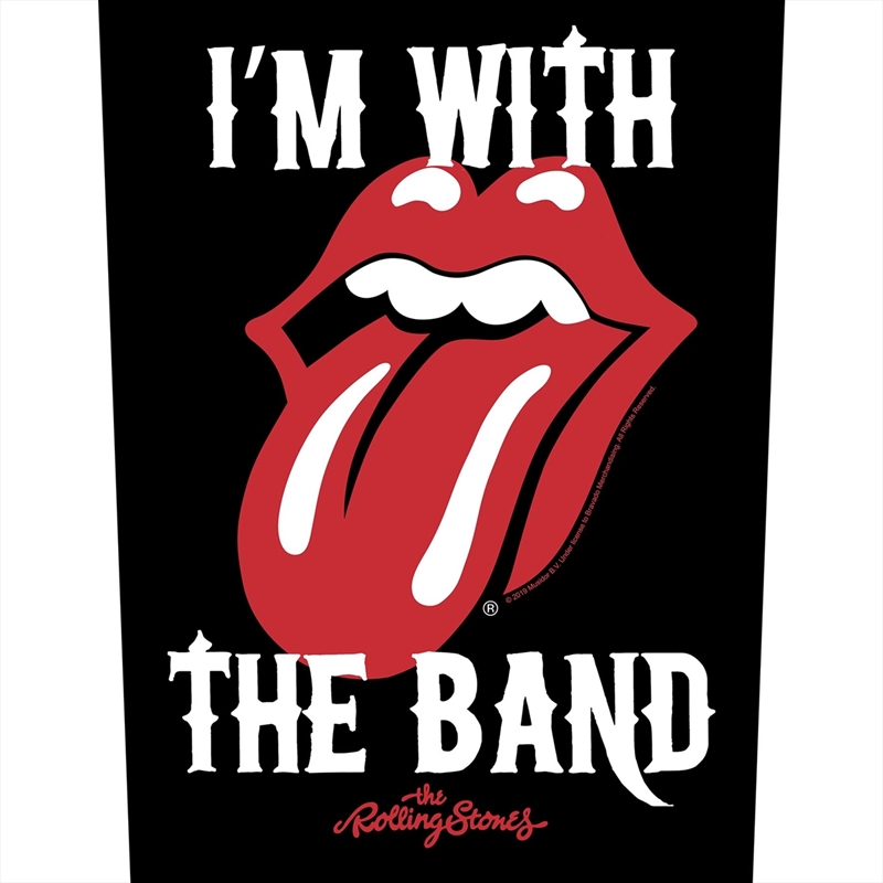 Rolling Stones - I'M With The Band (Backpatch) - Patch/Product Detail/Buttons & Pins