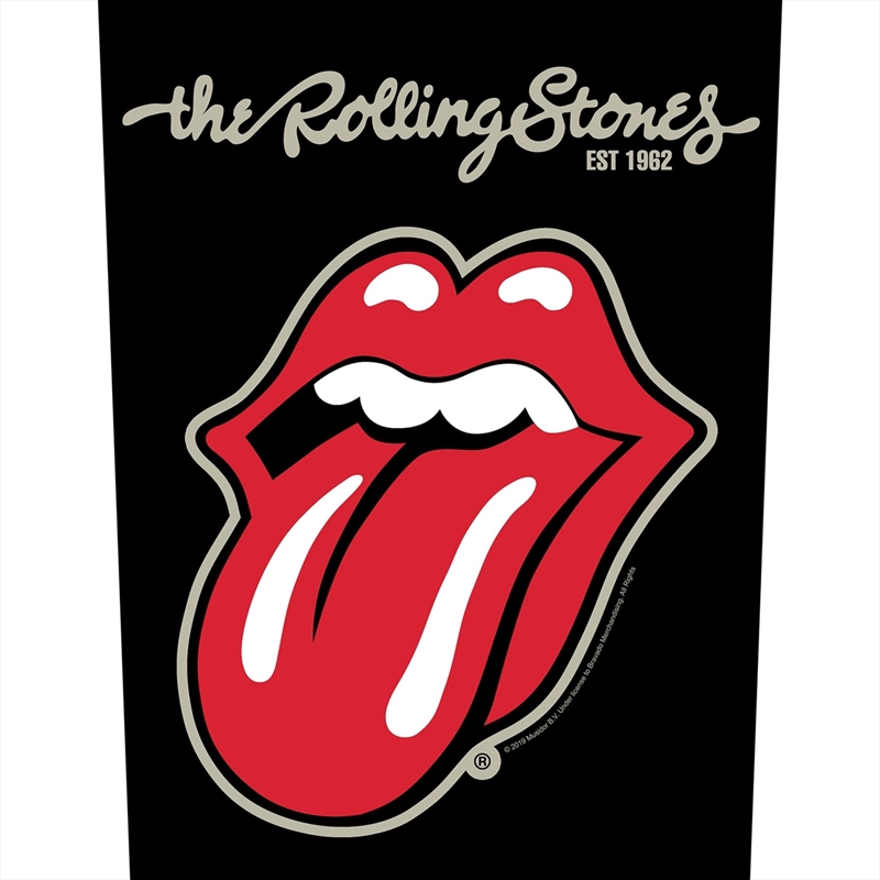 Rolling Stones - Plastered Tongue (Backpatch) - Patch/Product Detail/Buttons & Pins