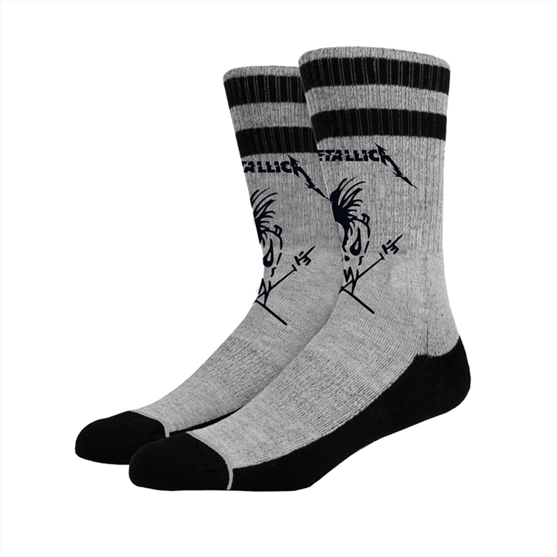 Metallica - Scary Guy (Eur 38-42/Uk 5.5-8/Us 6-8.5) - Socks - Grey/Product Detail/Apparel