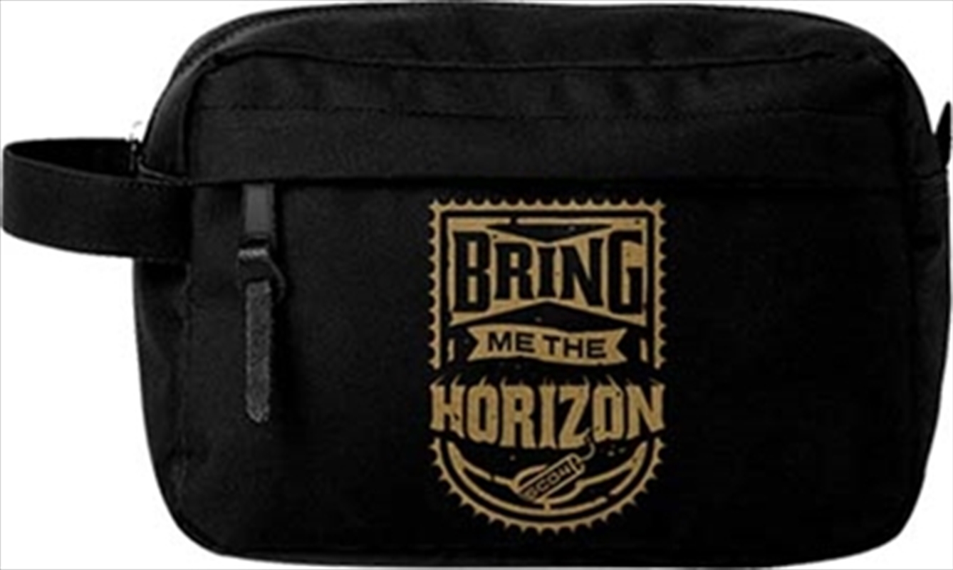 Bring Me The Horizon - Gold - Wash Bag - Black/Product Detail/Beauty Products