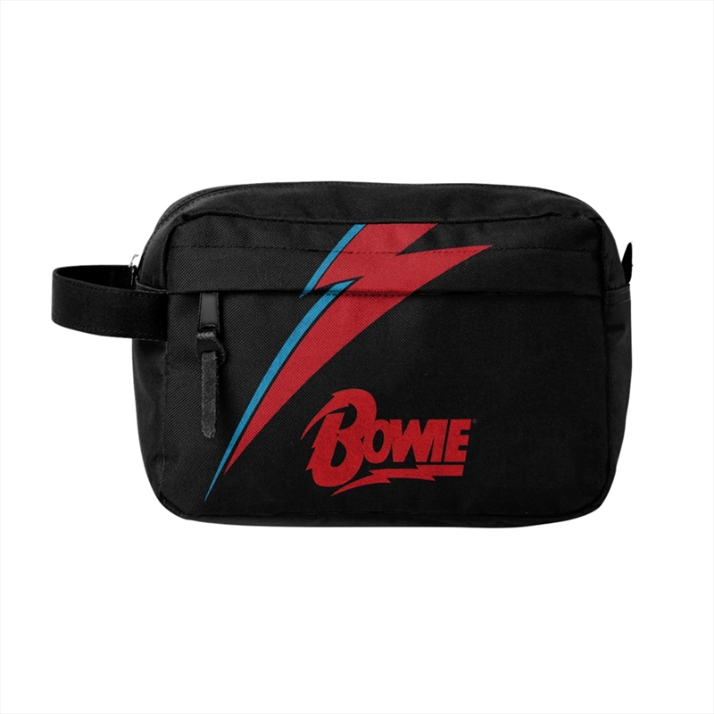 David Bowie - Lightning Black - Wash Bag - Black/Product Detail/Beauty Products