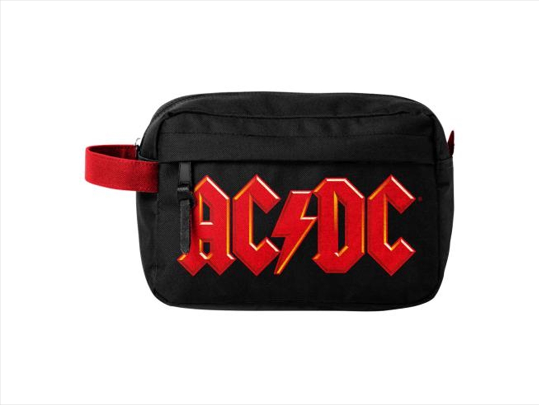 AC/DC - Logo - Wash Bag - Black/Product Detail/Beauty Products