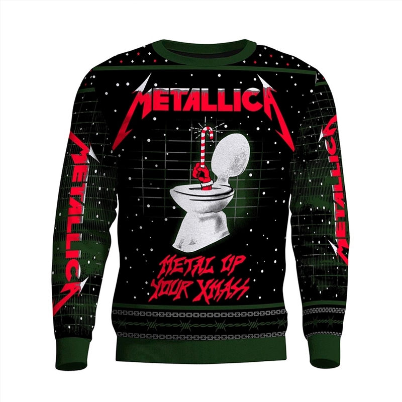 Metallica - Christmas 2023 Metal Up Your Xmass - Black - SMALL/Product Detail/Outerwear