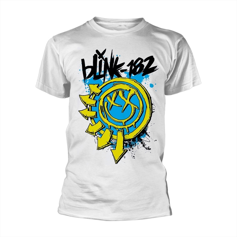 Blink 182 - Smiley 2.0 - White - SMALL/Product Detail/Shirts