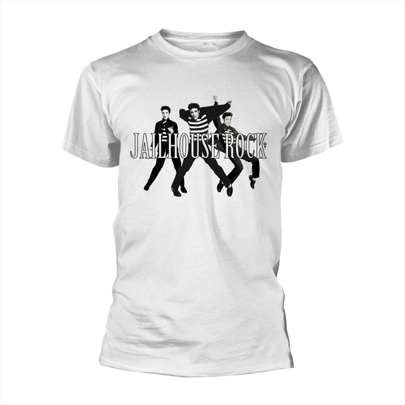Elvis Presley - Jailhouse - White - XL/Product Detail/Shirts