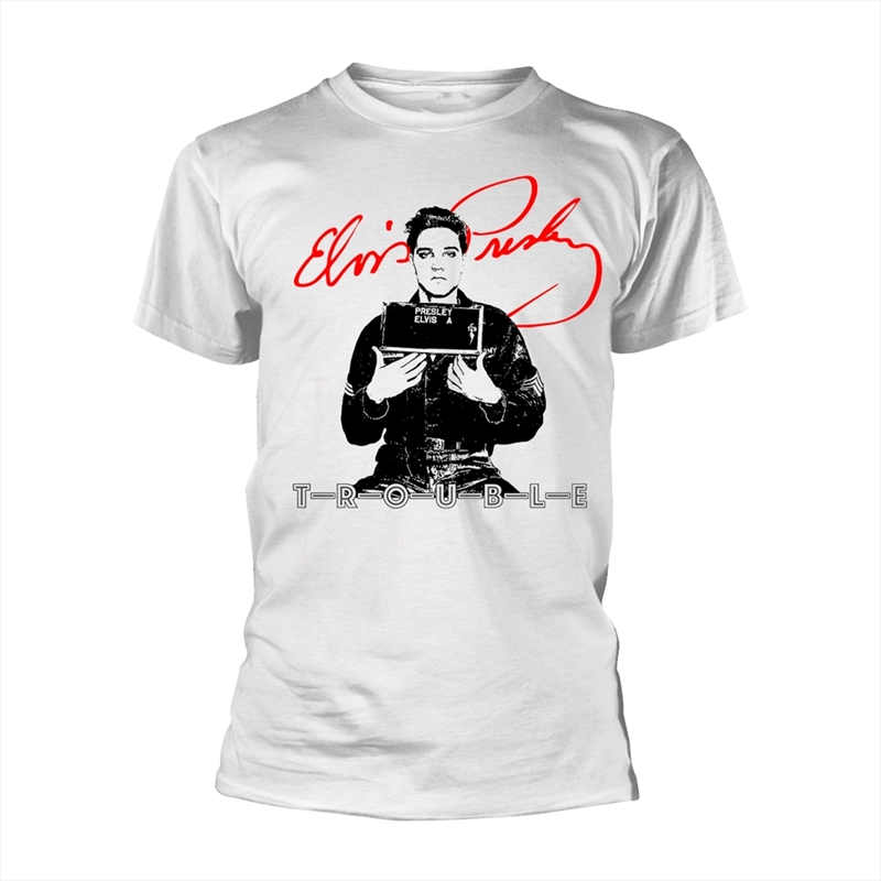 Elvis Presley - Trouble - White - MEDIUM/Product Detail/Shirts
