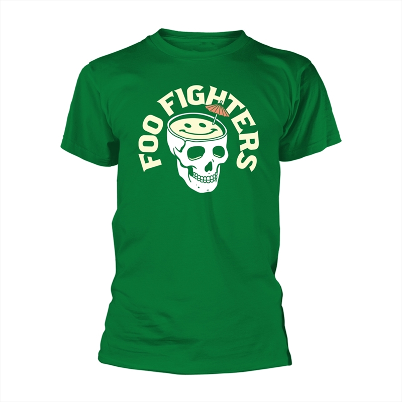 Foo Fighters - Skull Cocktail - Green - SMALL/Product Detail/Shirts