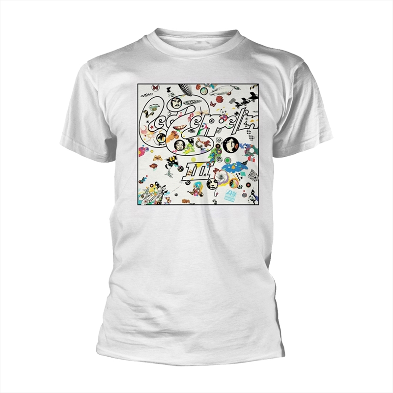 Led Zeppelin - Iii Album - White - SMALL/Product Detail/Shirts