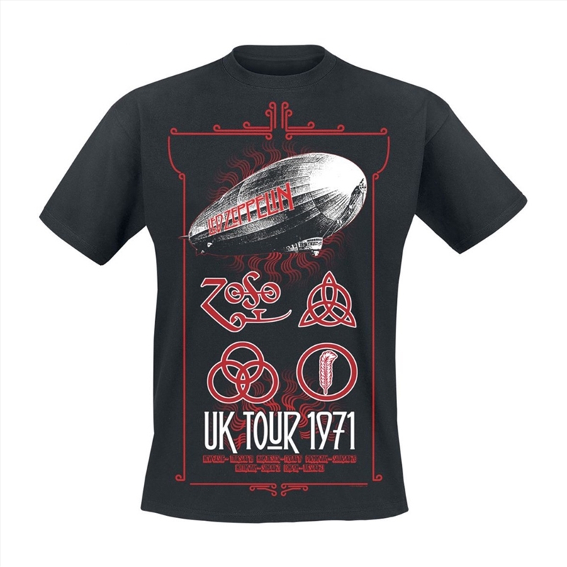 Led Zeppelin - Uk Tour 1971 - Black - XXL/Product Detail/Shirts