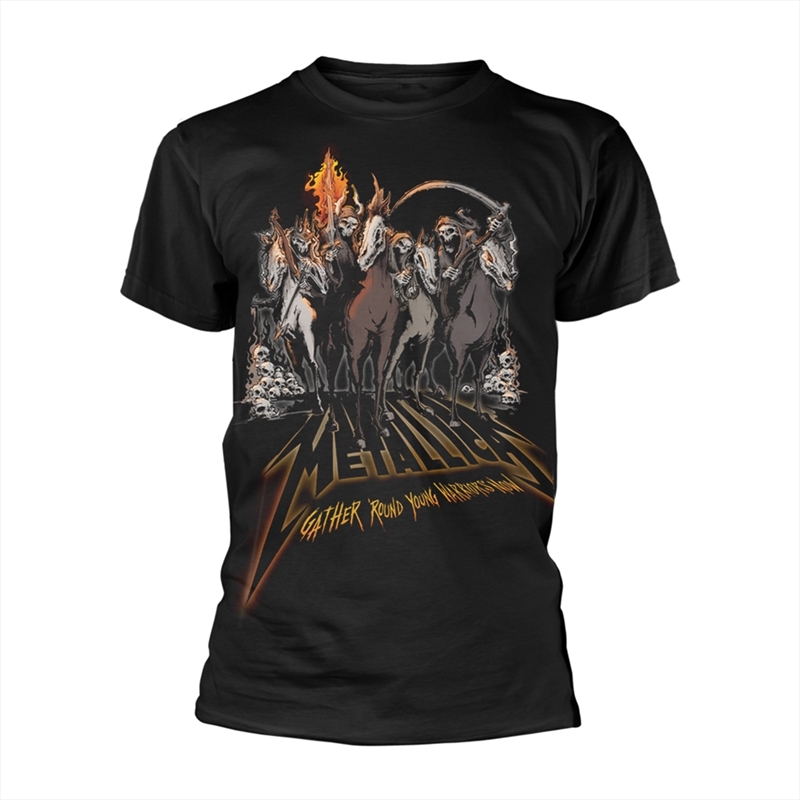Metallica - 40Th Anniversary Horsemen - Black - MEDIUM/Product Detail/Shirts