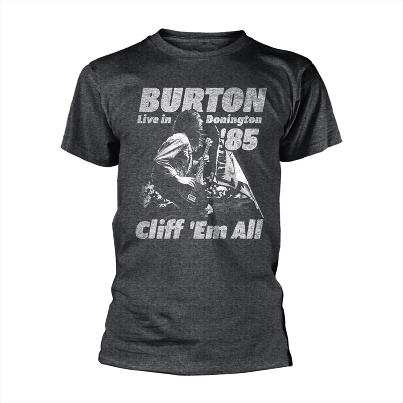 Metallica - Cliff Burton Flag Retro - Grey - SMALL/Product Detail/Shirts