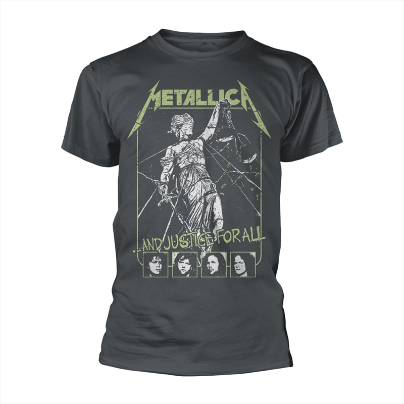 Metallica - Justice For All Faces - Grey - MEDIUM/Product Detail/Shirts
