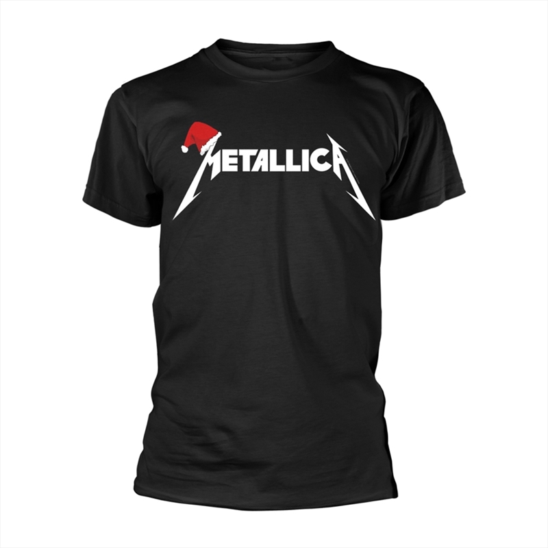 Metallica - Santa Hat Logo - Black - XL/Product Detail/Shirts